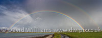 Rainbow at Sands of Evie, Mainland.